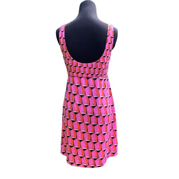NEW with tags DVF Target Collab Pink Geometric Print Sleeveless Dress Size 2 - Picture 4 of 6